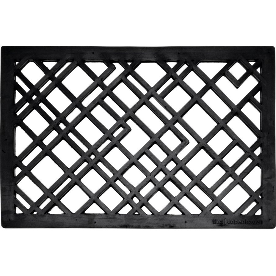 Tica Copenhagen Lines Fu&szlig;matte 40x60 cm, Schwarz