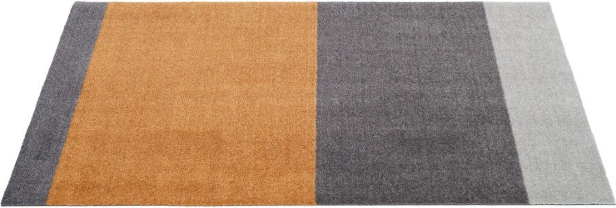 Tica Copenhagen Stripes Horizon Matte 67x120 cm, Hellgrau/Stahlgrau/Dijon