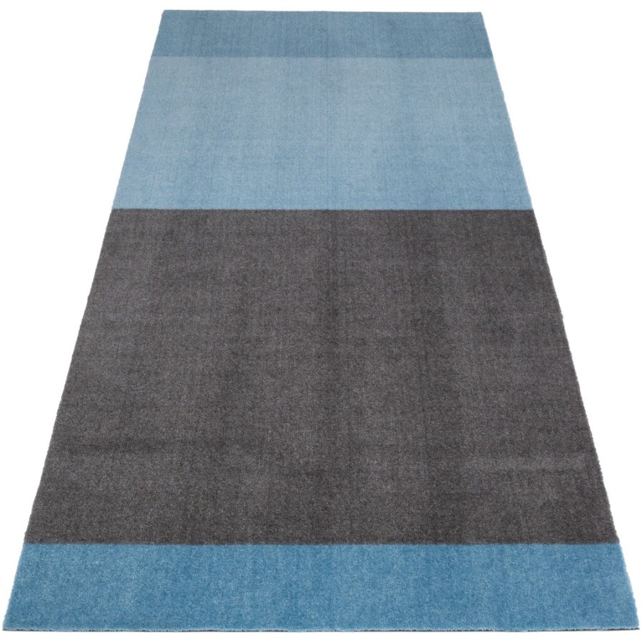 Tica Copenhagen Stripes Horizon Matte 90x200 cm, Blau/Stahlgrau