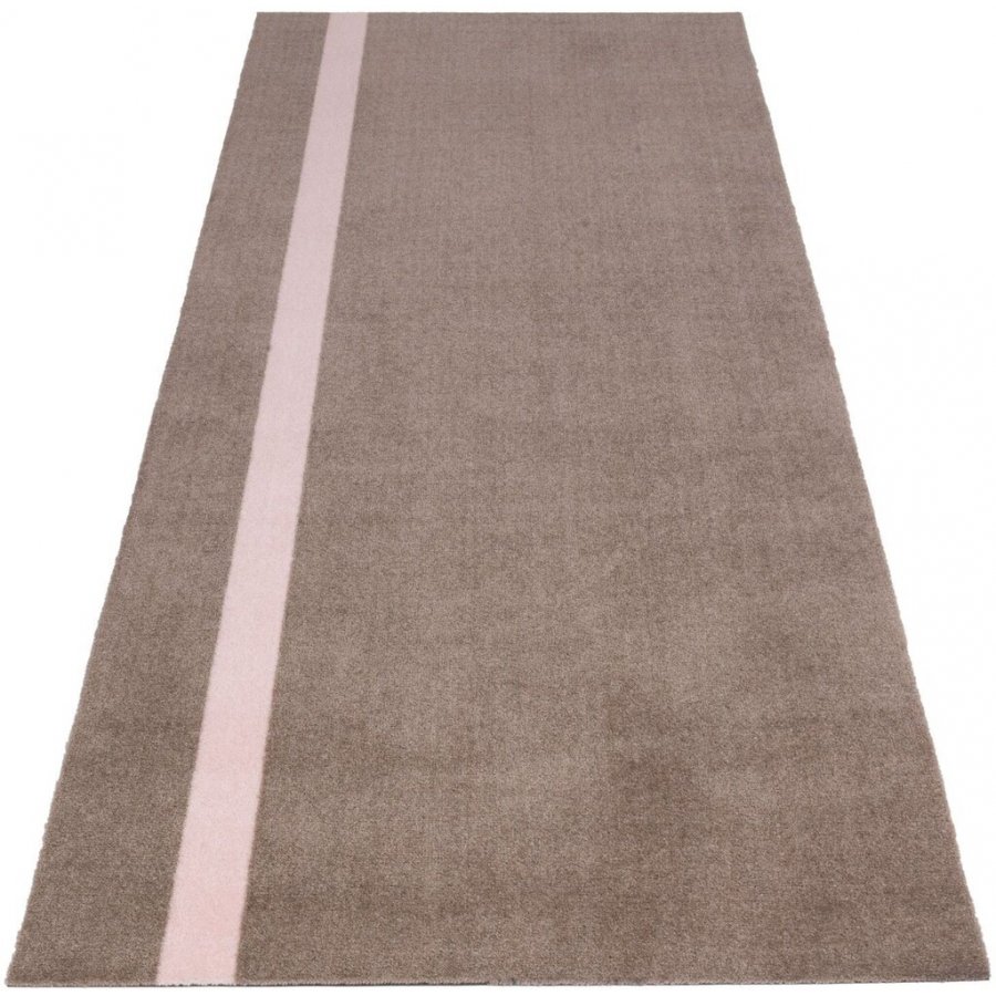 Tica Copenhagen Stripe Vertical Matte 90x200 cm, Sand/Rosa