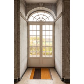 Tica Copenhagen Stripes Horisontal Gulvmåtte 60x90 cm, Dijon/Sand/Brun