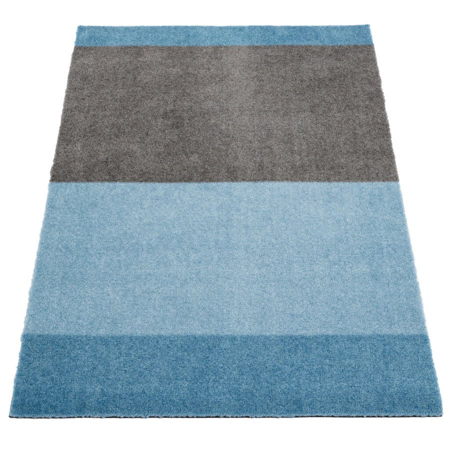 Tica Copenhagen Stripes Matte 60x90 cm, Blau/Stahlgrau