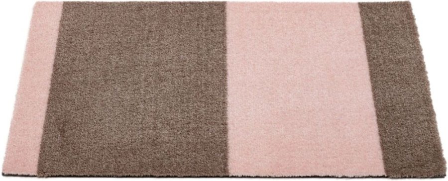 Tica Copenhagen Stripes Bodenmatte 40x60 cm, Sand/Rosa