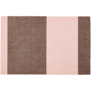 Tica Copenhagen Stripes Bodenmatte 40x60 cm, Sand/Rosa