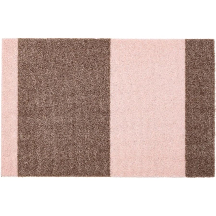 Tica Copenhagen Stripes Bodenmatte 40x60 cm, Sand/Rosa