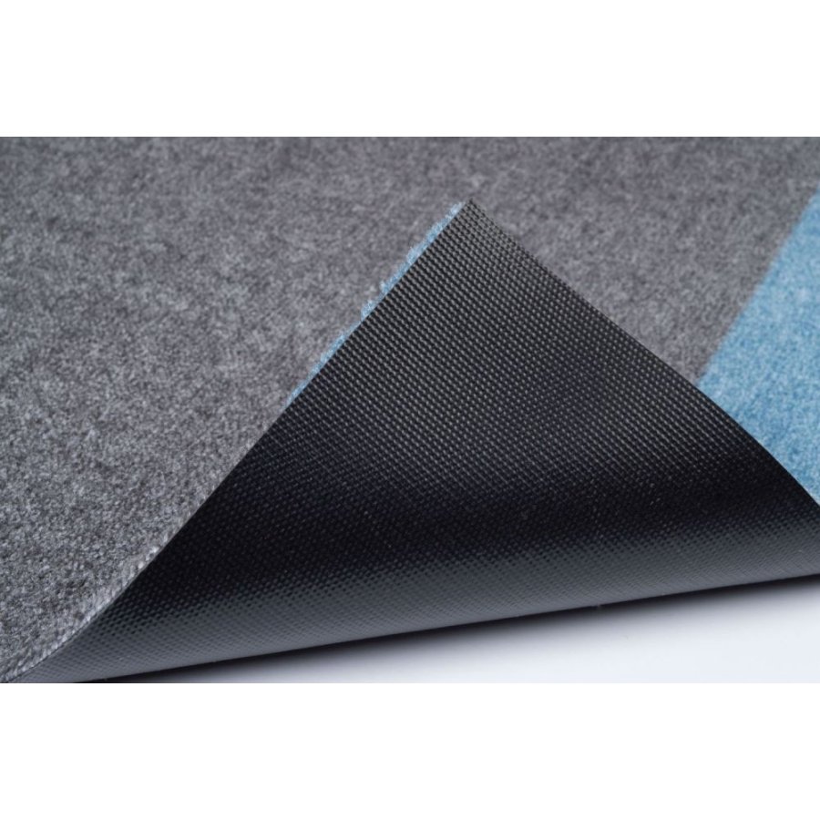 Tica Copenhagen Stripes Bodenmatte 40x60 cm, Blau/Stahlgrau