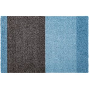 Tica Copenhagen Stripes Bodenmatte 40x60 cm, Blau/Stahlgrau