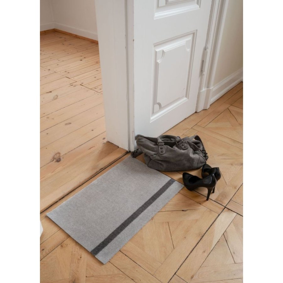 Tica Copenhagen Stripes Vertikal Bodenmatte 40x60 cm, Steelgrey