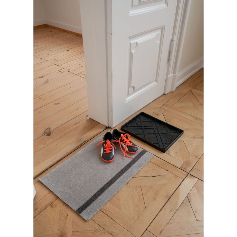 Tica Copenhagen Stripes Vertikal Bodenmatte 40x60 cm, Steelgrey