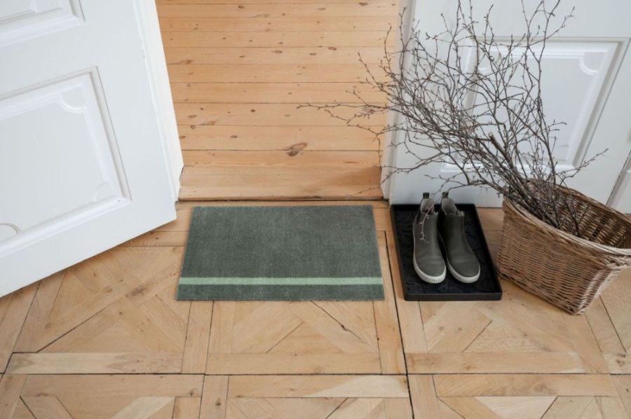 Tica Copenhagen Stripes Vertikal Bodenmatte 40x60 cm, Gr&uuml;n