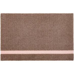 Tica Copenhagen Stripes Vertikal Bodenmatte 40x60 cm, Sand/Rosa