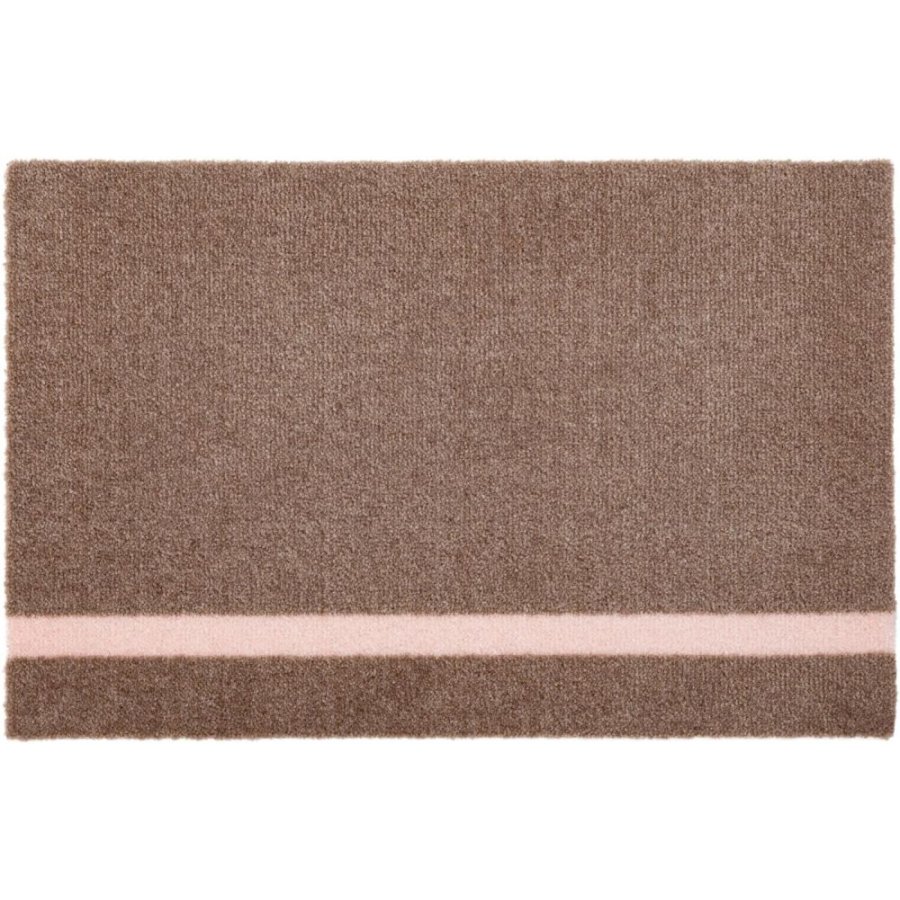 Tica Copenhagen Stripes Vertikal Bodenmatte 40x60 cm, Sand/Rosa
