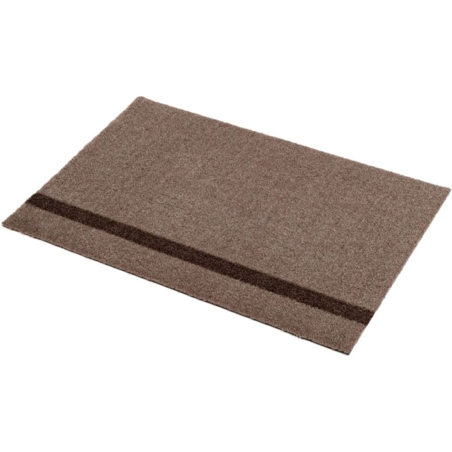 Tica Copenhagen Stripes Vertikal Fu&szlig;matte 40x60 cm, Sand/Braun
