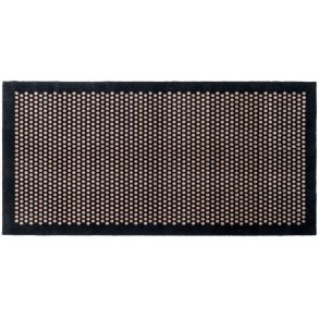 Tica Copenhagen Dot Schmutzfangmatte 110x200 cm, Sort/Sand
