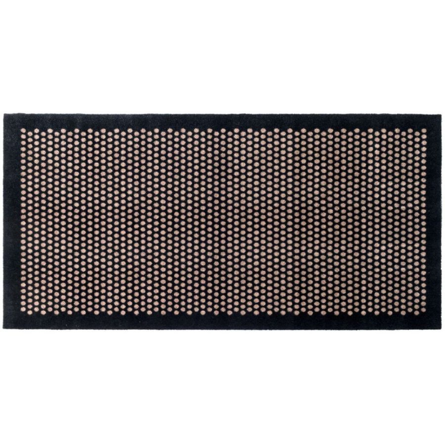 Tica Copenhagen Dot Schmutzfangmatte 110x200 cm, Sort/Sand