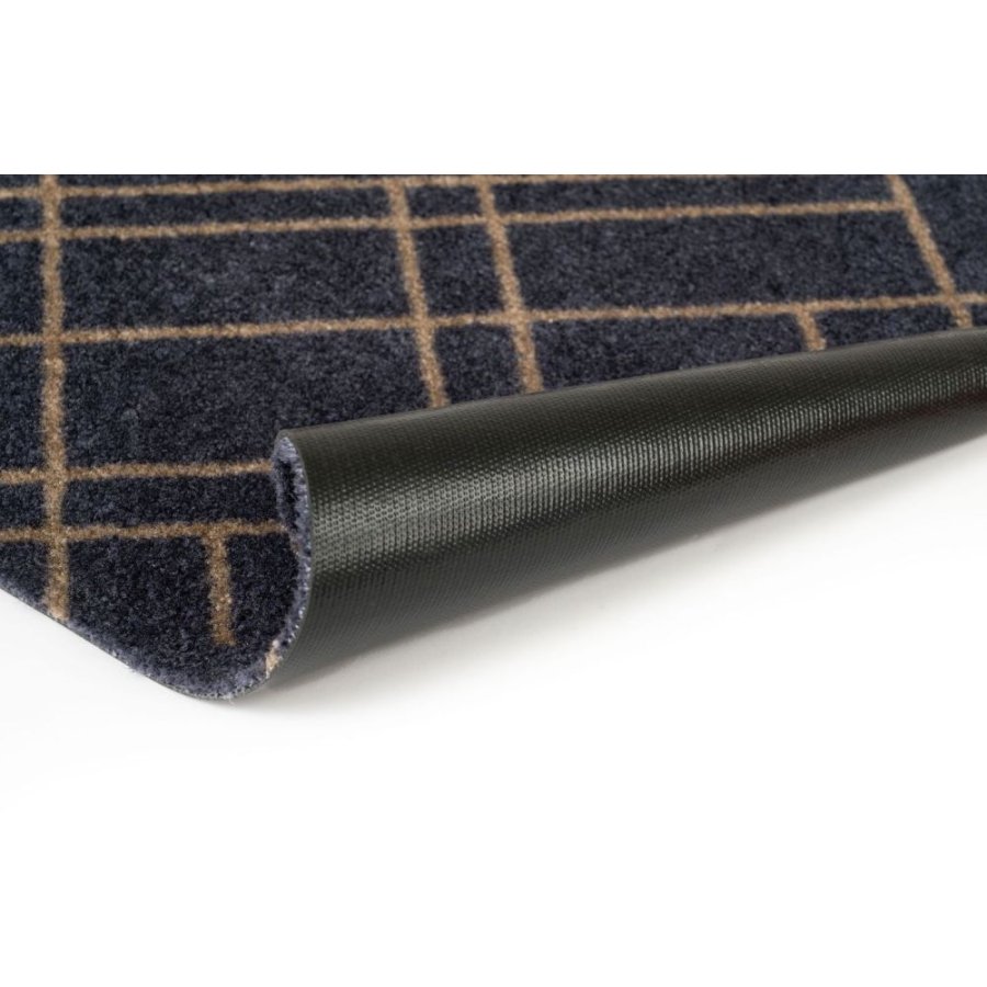 Tica Copenhagen Lines Bodenmatte 40x60 cm, Blaugrau/Sand