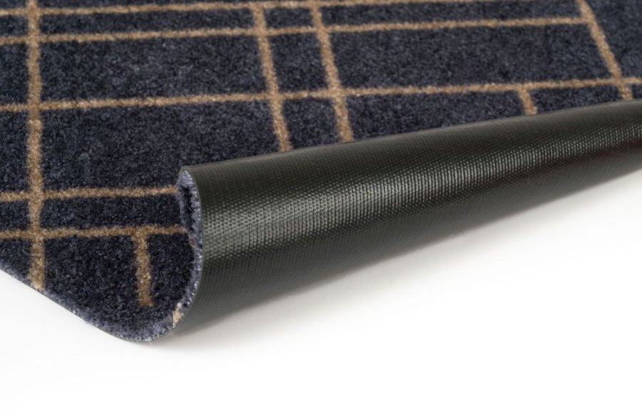 Tica Copenhagen Lines Bodenmatte 40x60 cm, Blaugrau/Sand