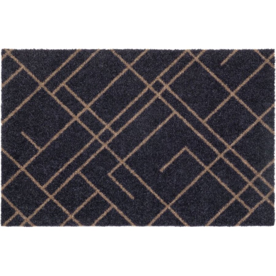 Tica Copenhagen Lines Bodenmatte 40x60 cm, Blaugrau/Sand