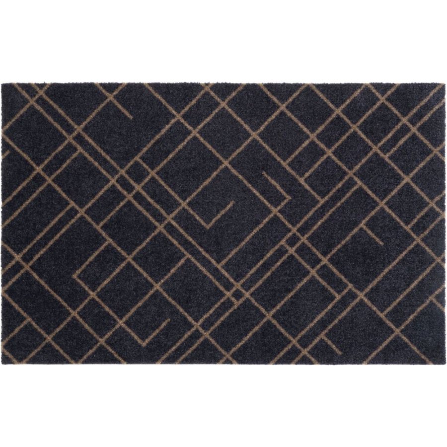 Tica Copenhagen Lines Bodenmatte 60x90 cm, Blaugrau/Sand