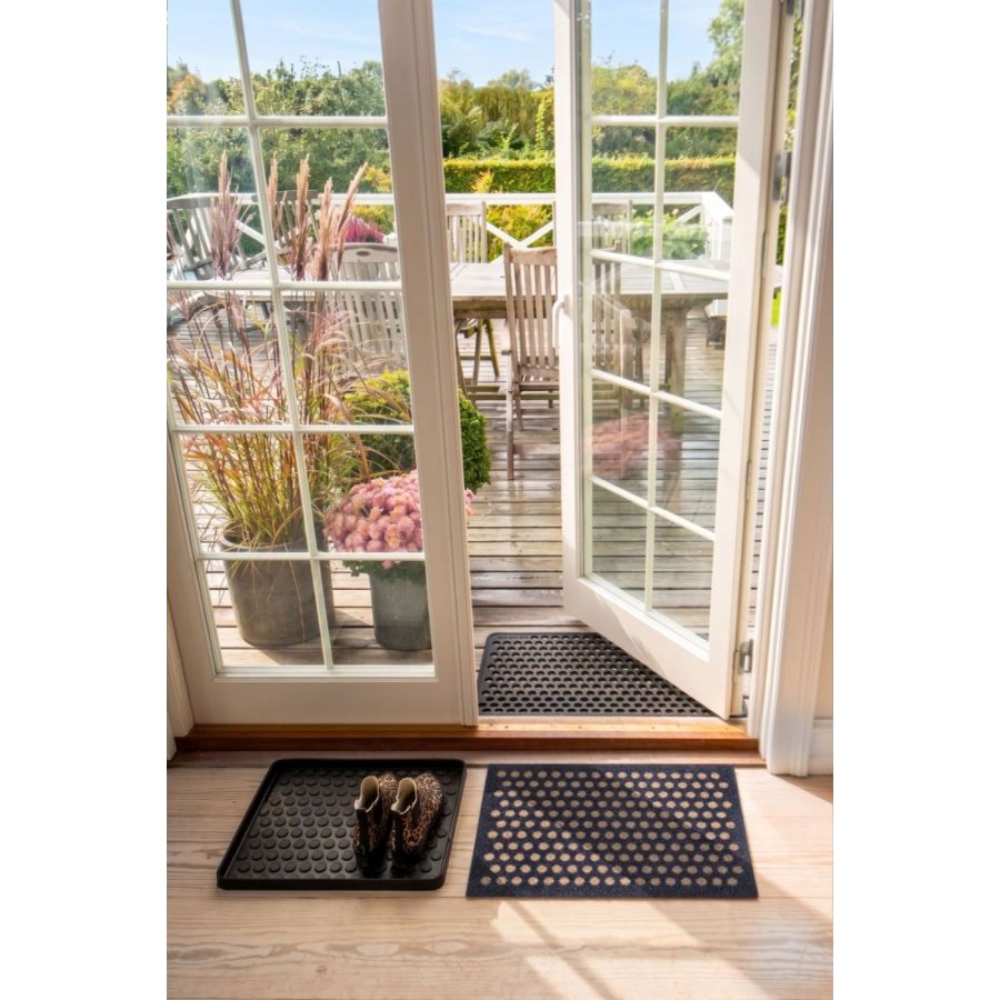 Tica Copenhagen Dot Schmutzfangmatte 40x60 cm, Blaugrau/Sand