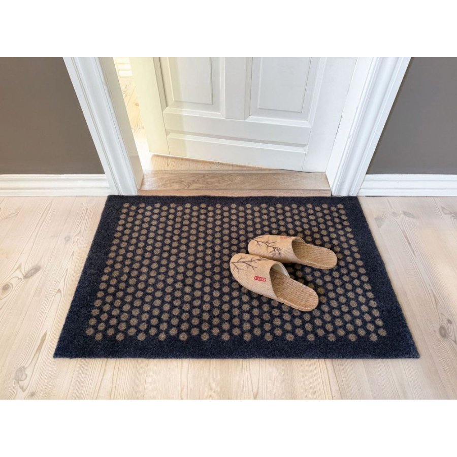 Tica Copenhagen Dot Schmutzfangmatte 60x90 cm, Blaugrau/Sand