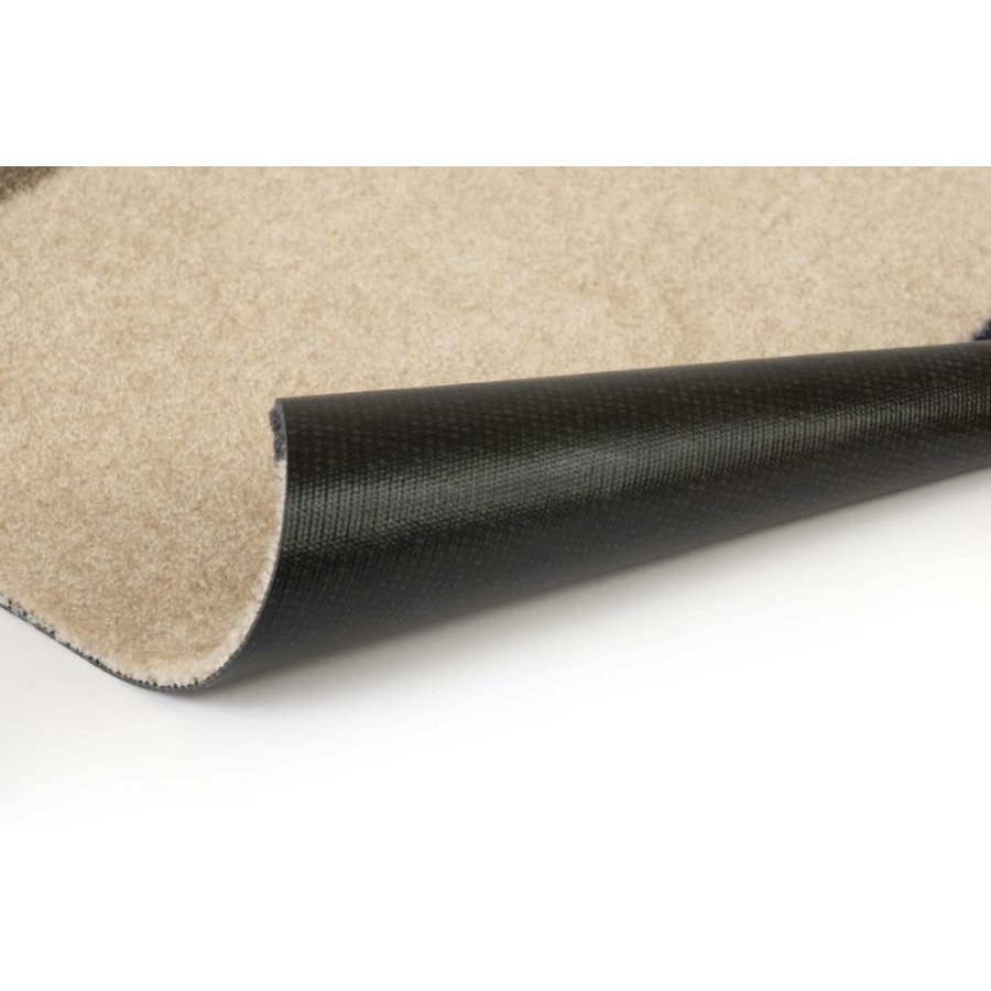 Tica Copenhagen Stripes Bodenmatte 40x60 cm, Blaugrau/Sand/Elfenbein