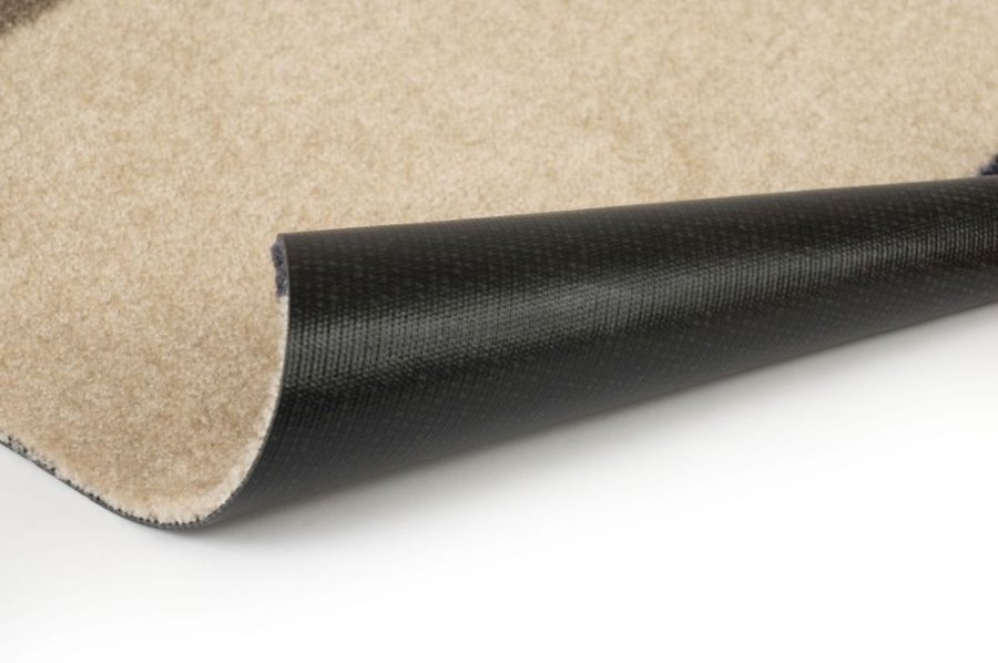 Tica Copenhagen Stripes Bodenmatte 40x60 cm, Blaugrau/Sand/Elfenbein