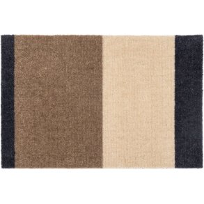 Tica Copenhagen Stripes Bodenmatte 40x60 cm, Blaugrau/Sand/Elfenbein