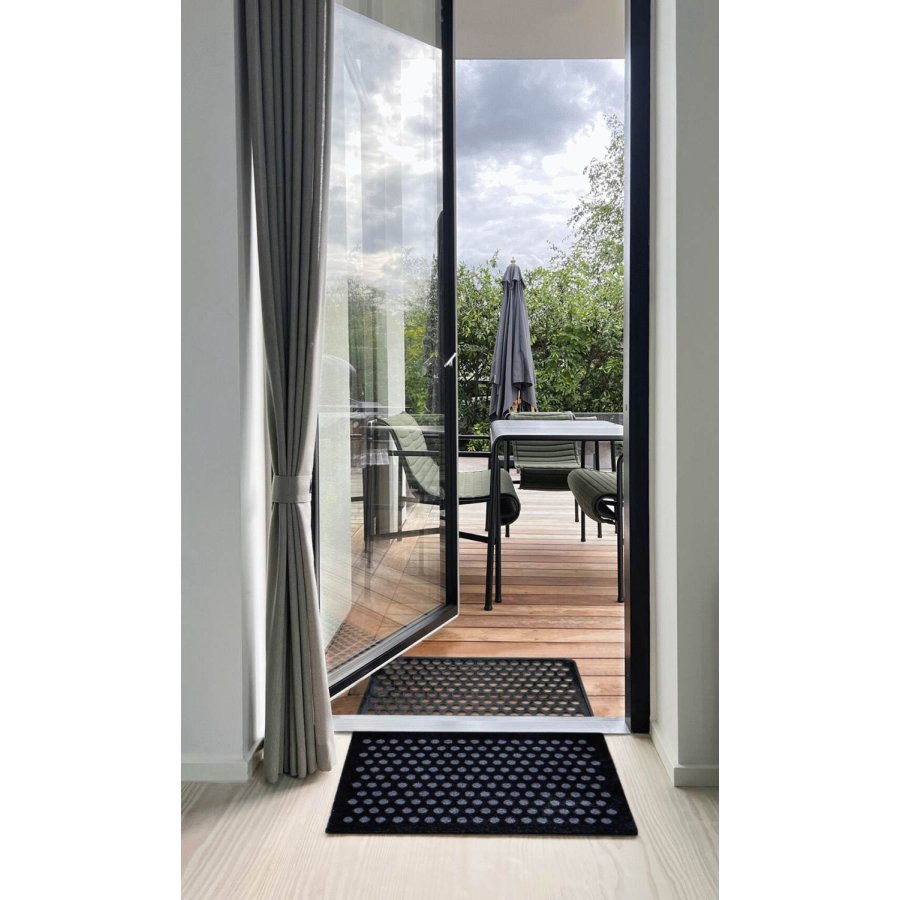 Tica Copenhagen Dot Schmutzfangmatte 40x60 cm, Schwarz
