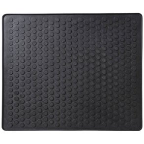 Tica Copenhagen Dot Gummimatte f&uuml;r Schuhregal 2er Set 26x31 cm, Schwarz