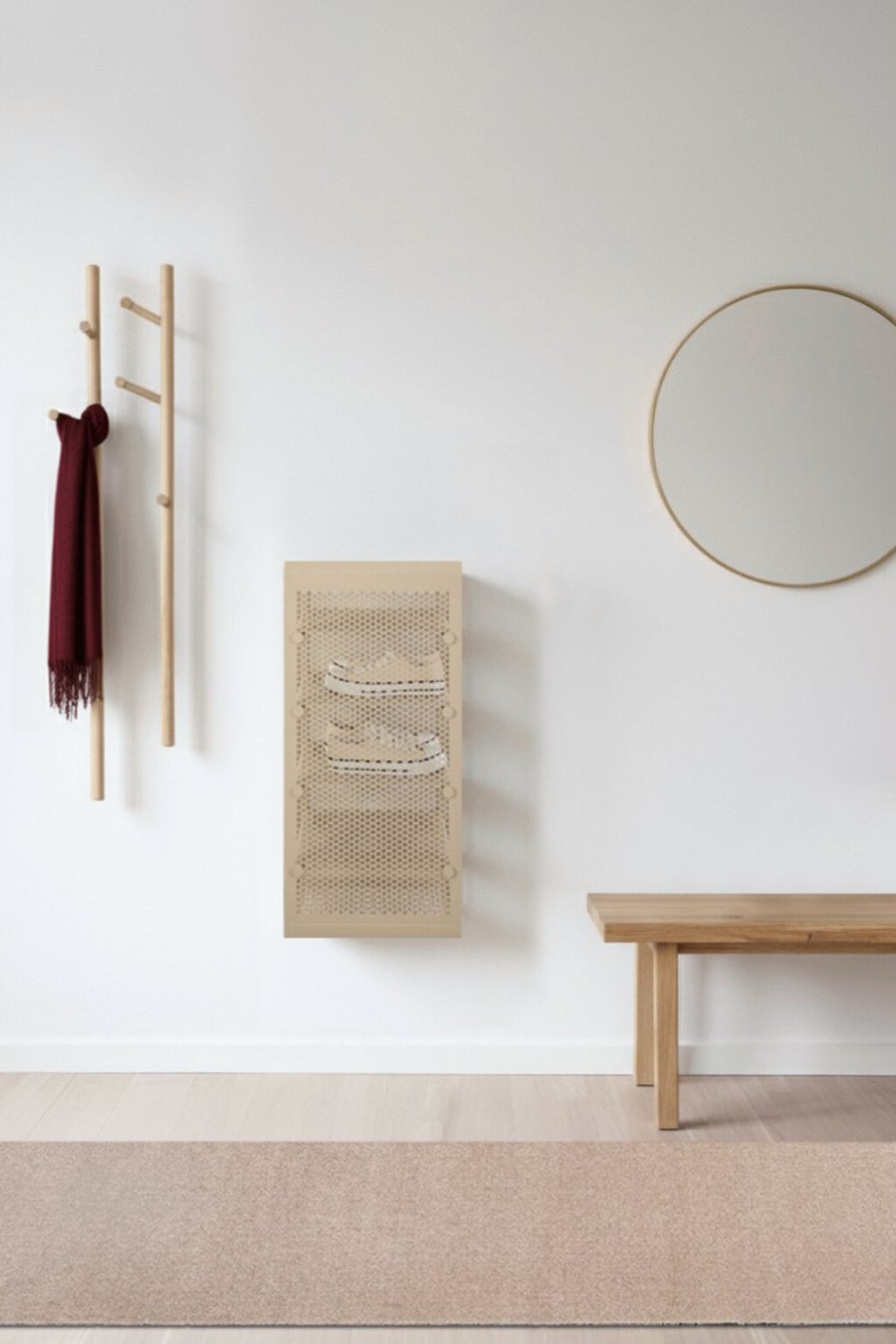 Tica Copenhagen Schoenenrek 75x27 cm, Sand