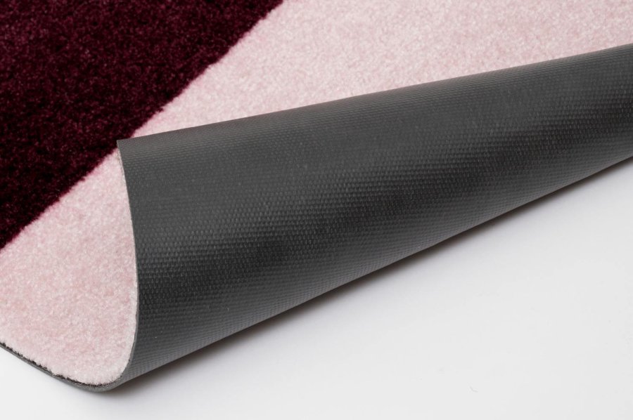 Tica Copenhagen Stripes Horisontal Gulvmtte 40x60 cm, Bordeaux/Rose/Sand