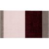 Tica Copenhagen Stripes Horisontal Gulvmtte 67x120 cm, Bordeaux/Rose/Sand
