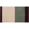 Tica Copenhagen Stripes Horisontal Gulvmtte 60x90 cm, Grn/Ivory/Bordeaux