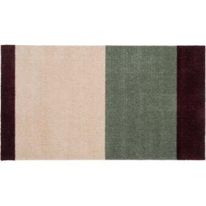 Tica Copenhagen Stripes Horizontal Matte 60x90 cm, Grn/Ivory/Bordeaux