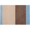 Tica Copenhagen Stripes Horisontal Gulvmtte 40x60 cm, Ivory/Sand/Bl