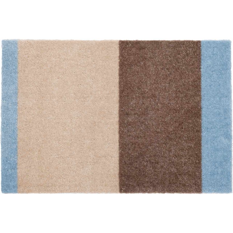 Tica Copenhagen Stripes Horisontal Gulvmtte 40x60 cm, Ivory/Sand/Bl