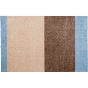 Tica Copenhagen Stripes Horizontal Matte 60x90 cm, Ivory/Sand/Blau