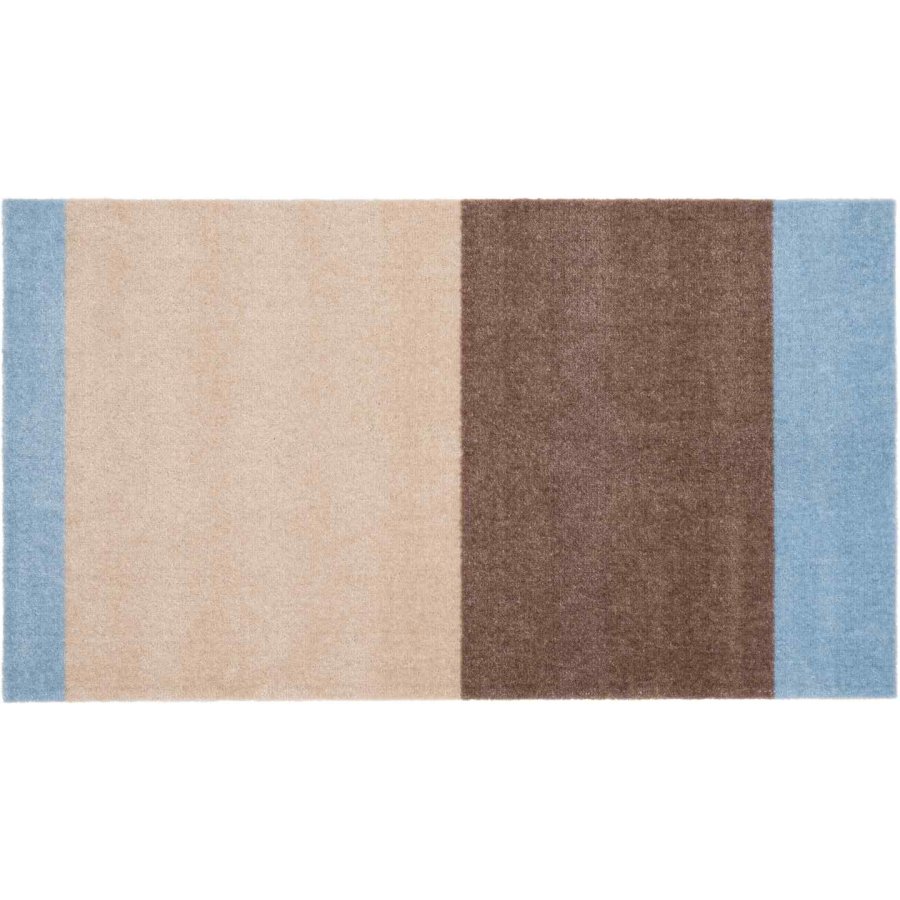 Tica Copenhagen Stripes Horisontal Gulvmtte 67x120 cm, Ivory/Sand/Bl