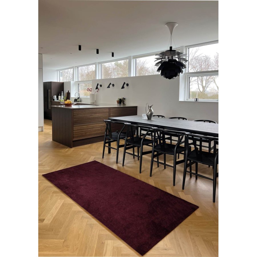 Tica Copenhagen Uni Color Smudsmtte 90x200 cm, Bordeaux
