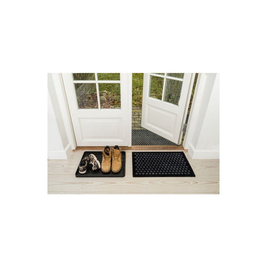 Tica Copenhagen Dot Schmutzfangmatte 40x60 cm, Schwarz/Grau