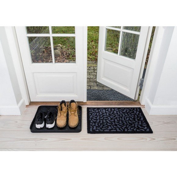 Tica Copenhagen Shoewear Drmtte 40x60 cm, Sort/Gr