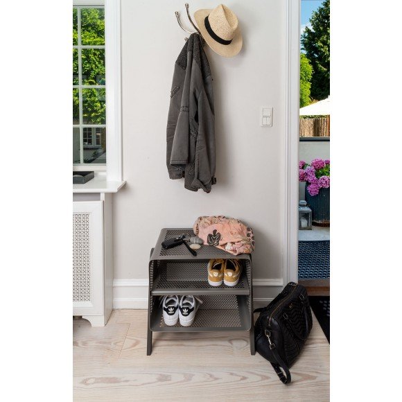 Tica Copenhagen Skoreol til gulv lille 50x35x50 cm, Gr/taupe