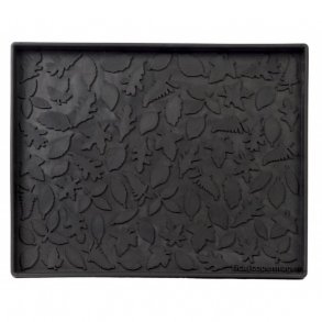 Tica Copenhagen Leaves Schuhtablett 38x48 cm, Schwarz