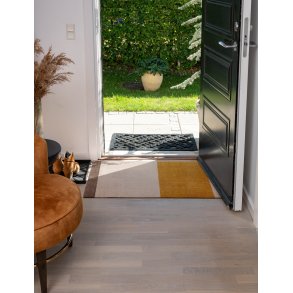 Tica Copenhagen Stripes Horisontal Gulvmåtte 60x90 cm, Ivory/Dijon/Brun