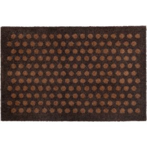 Tica Copenhagen Dot Smudsmåtte 40x60 cm, Dark Brown/Cognac