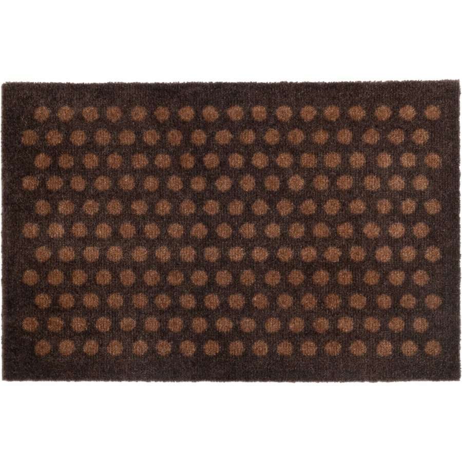 Tica Copenhagen Dot Fumatte 60x40 cm, Dunkelbraun/Cognac