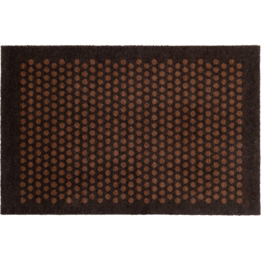 Tica Copenhagen Dot Fumatte 90x60 cm, Dunkelbraun/Cognac