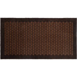 Tica Copenhagen Dot Smudsmtte 67x120 cm, Dark Brown/Cognac