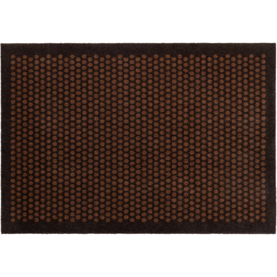 Tica Copenhagen Dot Fumatte 130x90 cm, Dunkelbraun/Cognac